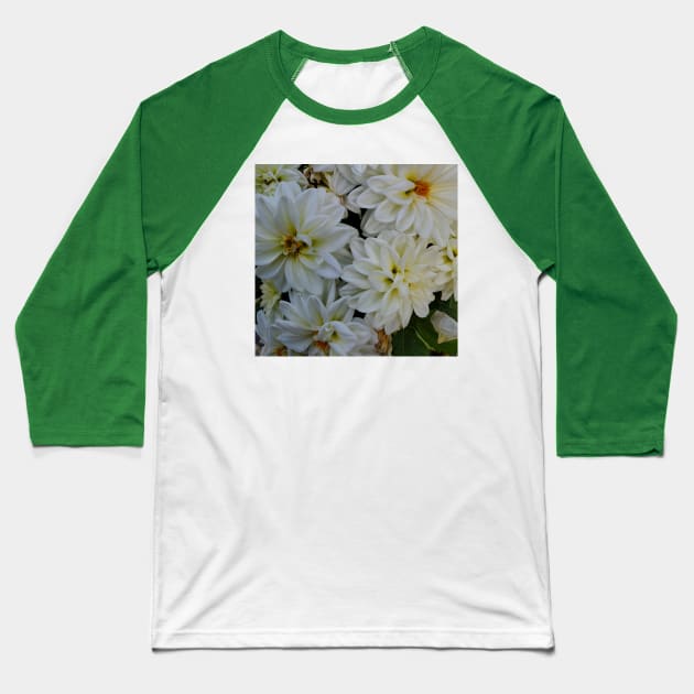 White Flower Bunch Photography My Baseball T-Shirt by ShubShank